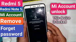 Download the mi unlock tool directly from the xiaomi mi device unlock page. Redmi 5 Redmi Note 5 Mi Account Remove Device Lock Remove Without Pc Youtube