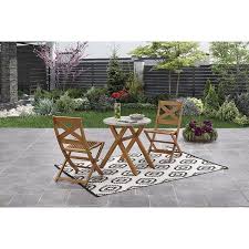 Better Homes And Gardens Ryefield 3 Piece Concrete Bistro Set Walmart Com In 2020 Outdoor Bistro Set Outdoor Bistro Set Patio Dining Furniture Sets