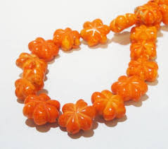 Orange Flower Beads Carved Rose Howlite Beads Gemstone Etsy Diy Crafts Jewelry Flower Carving Jewelry Crafts