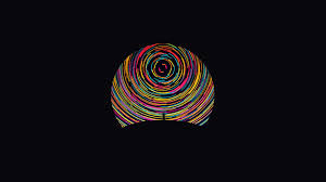 1080p Black And Orange Wallpaper Multicolored Illustration Digital Art Minimalism Black Background Abstract Circle Colorful Men Silhou In 2020 Black Background Wallpaper Digital Art Lion Artwork