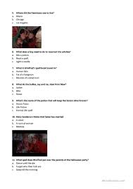 Disney movie trivia questions and answers pdf. Hocus Pocus Quiz Halloween English Esl Worksheets For Distance Learning And Physical Classrooms