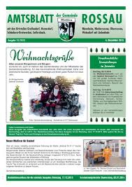 Für rossauer matratzenfabrik gmbh in berlin sind noch keine bewertungen abgegeben worden. Amtsblatt 12 2013 Gemeinde Rossau