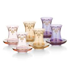 Bernardo Osmanli Serisi Cay Seti Tea Glass Set Bernardo Glass Ottoman Cay Takimi Bardak Osmanli