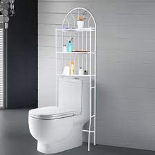 Grand rangement pour petit coin ! Meuble Etagere De Wc Support De Rangement De Toilette Organisateur Toilette Etagere Salle De Bain Organisateur 3 Niveaux Blanc Tam Cdiscount Maison