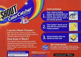 Either product will do nicely. Amazon Com Shout Color Catcher Dye Trapping In Wash Cloths 24 Ea Health Household