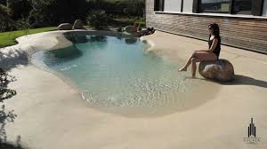 Pin By Fahmi On Piscine De Sable Backyard Beach Beach Entry Pool Homemade Swimming Pools