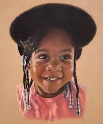 Drawing people with colored pencils