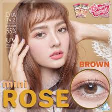 คอนแทคเลนส์สีโรสบราวน์ Gale rose brown แถมฟรี!ตลับanti-bacteria