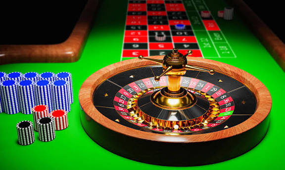 Gambling equipment in roulette type casinos. Competitive games Bet in the casino. Table for gambling called Roulette. 3D Rendering 6660795 Stock Photo at Vecteezy