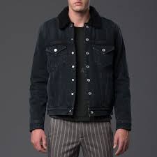 Sherpa Black Jean Jacket In Timeout Black Jean Jacket Jackets Jean Jacket