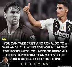 From working in argentina to winning trophies with atlético madrid. Teamcronaldo On Twitter Diego Simeone On Cristiano Ronaldo