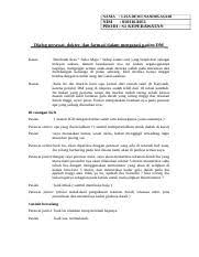 We did not find results for: Dialog Skenario 3 Docx Dokter Naura Perawat Maul Farmasis Elsa Pasien Erin Fisioterapis Andis Pria 53 Tahun Dirawat Inap Di Puskesmas Dengan Dx Asma Course Hero