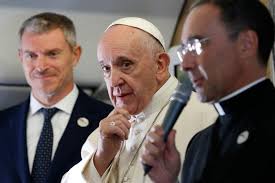 Pope Francis says 'it's an honor that Americans are attacking me'