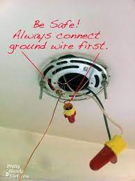 Wiring and installing a hunter ceiling fan is easier than most brands. How To Install A Hard Wired Pendant Light Pretty Handy Girl