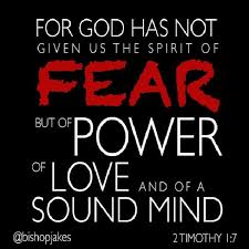 Biblical devotional study for christian men. T D Jakes Ar Twitter God Has Not Given Us The Spirit Of Fear But Of Power Love And A Sound Mind 2timothy 1 7 Http T Co Cg6j20bxzw