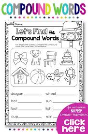 Teach Your Students All About Compound Words With This No Prep Printables Pack For Your Grad Compound Words Compound Words Worksheets Compound Words Activities