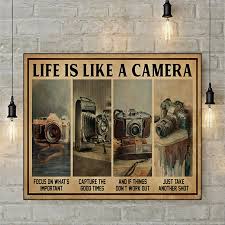 5% coupon applied at checkout. Life Is Like A Camera Poster