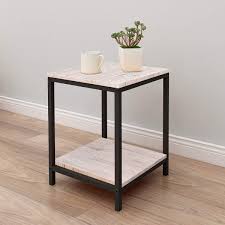 Mounting screws are not included. Homerecommend Side End Table Coffee Snack Console Tables Slides Next To Sofa Couch Beside With Storage Shelf And Metal Frame For Home Living Room Furniture End Tables