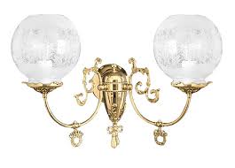 We now offer beautiful hanging oil lamps, and many exclusive wall mounted lantern options in brass and antique brass. Vintage Hardware Lighting Victorian 2 Arm Gas Wall Sconce 702 Dgs Es