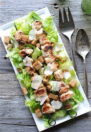 Grilled Chicken Caesar Kebab Salads Recipe Grilled Chicken Kabobs Food Chicken Kebabs