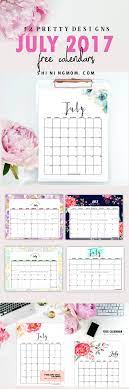 Includes industry and ticketed shows. Free Printable July 2017 Calendar 12 Pretty Designs Planner Printables Free Planner Calendar Calendar