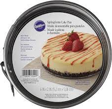 Geekhom springform pan with removable bottom, nonstick & leakproof cheesecake pan for pie, cake molds for baking pizzas, includes 50 i found a great recipe online that called for cooking in a roasting pan of water. Amazon Com Wilton 6 Inch Springform Tin Steel Grey 7 62 X 16 1 X 16 1 Cm Kitchen Dining