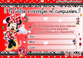 Tarjeta Minnie Mouse Rojo Tarjeta De Cumpleanos Minnie Invitaciones Minnie Tarjetas De Invitacion Minnie