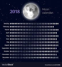 Moon Calendar 2018 Year