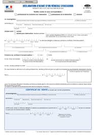 Quels documents remettre à l'acquéreur avec le certificat de cession ? Cerfa N 13751 01 Declaration D Achat D Un Vehicule D Occasion Documentissime