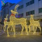 Waterproof LED Christmas Deer 3D Animal String Motif Lights ...