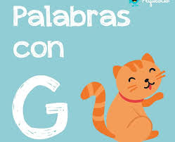 200 Ejemplos De Palabras Con G Pequeocio
