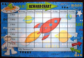 out of this world childs space themed reward chart