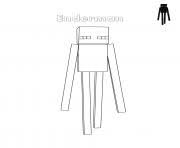 Coloriage en pixel a imprimer maincraft : Coloriage Minecraft Dessin Minecraft Sur Coloriage Info