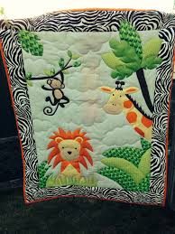 A Jungle Quilt I Made Safari Baby Quilt Animal Baby Quilt Woodland Baby Quilt