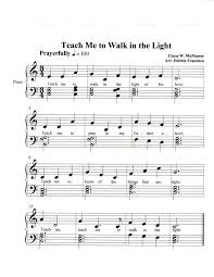 Teach Me To Walk In The Light Lds Music Let S Play Music Lds Music Hymn Sheet Music Piano Sheet Music Beginners