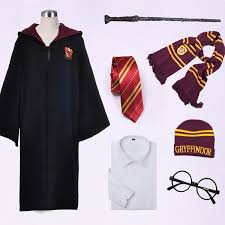 哈利波特魔法袍格蘭芬多鬥篷cos服裝眼鏡魔法棒兒童碼可選 fashion coat nun dress