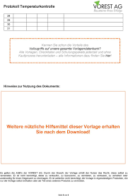 Protokoll temperaturkontrolle nachweis vorlage design 47 einzigartig temperaturkontrolle vorlage , bron related for 8 temperaturkontrolle vorlage. Vorschau Pdf Protokoll Temperaturkontrolle Pdf Free Download