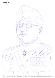 Learn How To Draw Subhash Chandra Bose Famous People Step By Step Drawing Tutorials Drawings Drawing Tutorial Animal Sketches