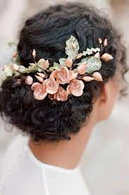 39 Black Women Wedding Hairstyles That Full Of Style Natural Wedding Hairstyles Boho Wedding Hair Trendy Wedding Hairstyles