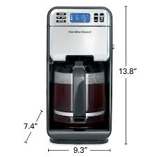 Check spelling or type a new query. Hamilton Beach 12 Cup Programmable Coffee Maker With Frontfill Black Stainless 46205