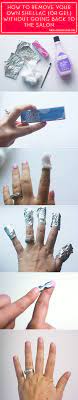 How To Remove Your Own Shellac Without Going To The Salon Gel Nails Diy Homemade Nail Polish Remover Homemade Nail Polish