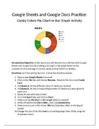 Google Sheets Google Docs Practice Candy Pie Chart Bar Graph Activity