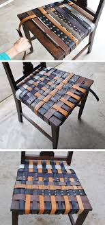 diy belt chair renovation shelterness diy projects for men manly decor furniture projects