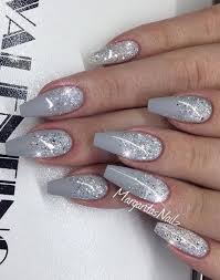 The Creative And Newest Acrylic Nails Are So Perfect For Winter Holidays 2018 2019 Hope They Can Inspire You Winter Nails Acrylic Gorgeous Nails Grey Nail Art