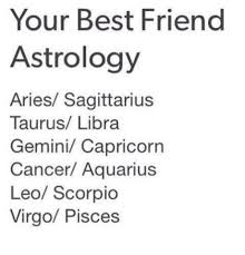 When gemini and cancer form a friendship, it may be a rather curious combination. Your Best Friend Astrology Aries Sagittarius Taurus Libra Gemini Capricorn Cancer Aquarius Leo Scorpio Virgo Pisces Best Friend Meme On Me Me