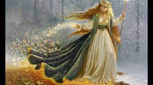 By karl mortensen, 1898 (nordisk mythologi), original. Daring Freya Norse Mythology Come Pagan Festivals Celtic Gods Pagan