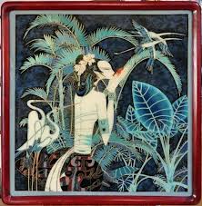 Reproduction Of Ting Shao Kuang S Paradise As A Chinese Enamel Painting Painting Sand Painting Enamel Paint