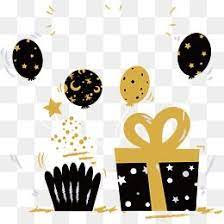 Black Gold Color Birthday Party Color Clipart Birthday Clipart Vector Png Png Transparent Clipart Image And Psd File For Free Download Birthday Clipart Clip Art Party Clipart