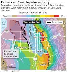 Quake Evidence Raises Red Flag In North Quadrant Development Earthquakes Activities West Valley Utah