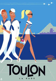 La Rade Toulon Travel Posters Travel Illustration Toulon